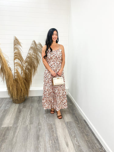 The Jolene Botanical Paisley Print Sleeveless Maxi Dress