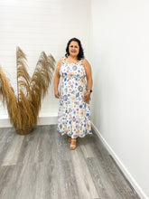 Load image into Gallery viewer, The Melanie Plus Fruit Print Smoked Sleeveless Midi Dress
