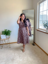 Load image into Gallery viewer, modest  organza midi dress
